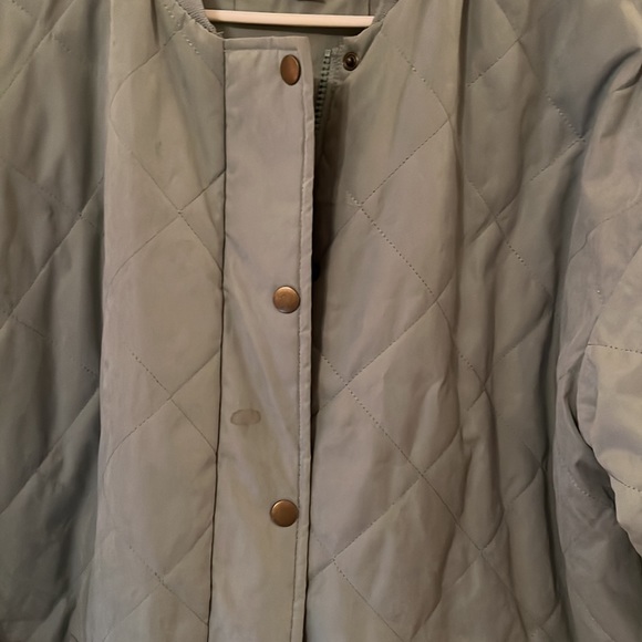 Mint Quilted Long Jacket - Picture 6 of 6